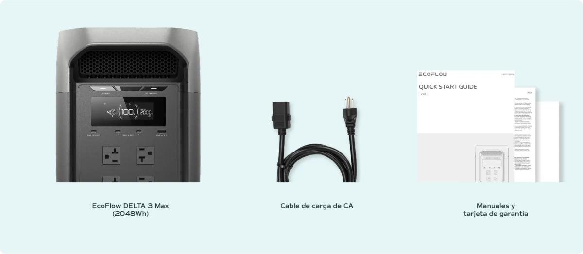 EcoFlow DELTA 3 Max – Contenido del paquete mayorista | PowerMe Energy