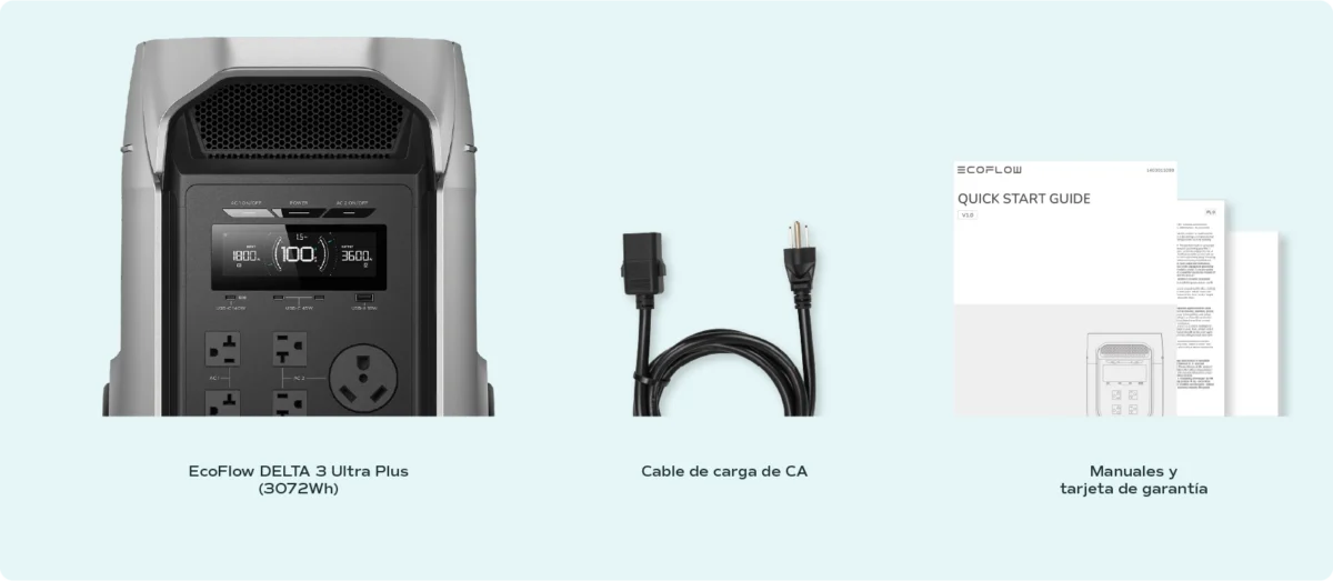 EcoFlow DELTA 3 Ultra Plus – Contenido del paquete mayorista | PowerMe Energy